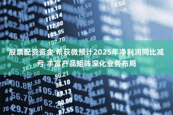股票配资资金 希荻微预计2025年净利润同比减亏 丰富产品矩阵深化业务布局