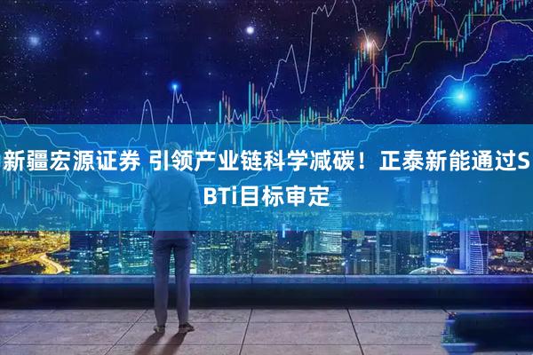新疆宏源证券 引领产业链科学减碳！正泰新能通过SBTi目标审定